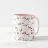 NEUE Flamingo "фламинго" russische Tasse (VorderseiteRechts)