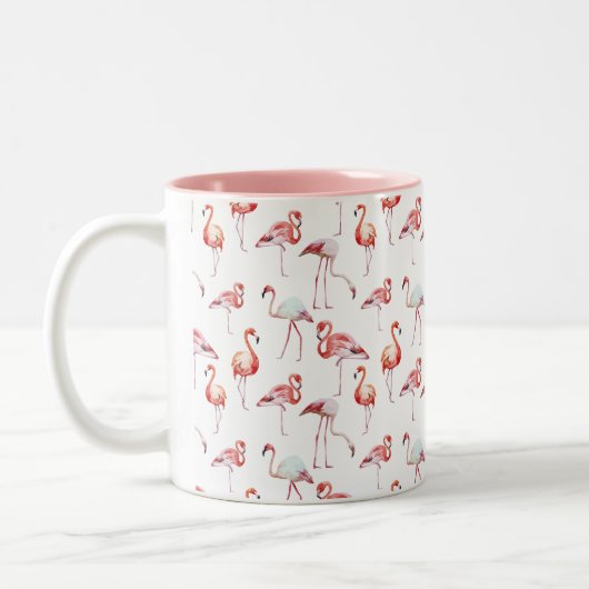 NEUE Flamingo "фламинго" russische Tasse (Links)