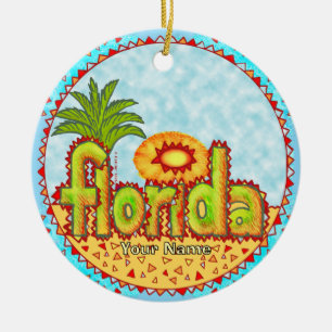 Neue Florida-Sonne Keramik Ornament