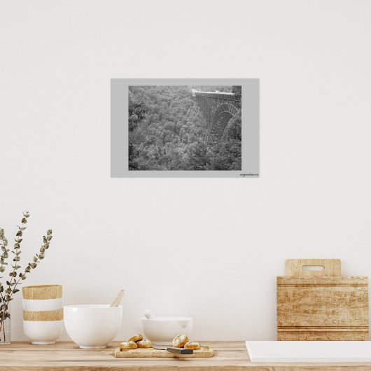 neue Flussschlucht Poster (Küche)