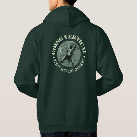 Neue Flussschlucht (vertikal) Hoodie (Rückseite)