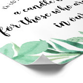 Neue Foliage Minze in Love Memory-Hochzeitssymbol Poster (Ecke)