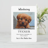 Neue Foto-Ankündigung Flat Card Karte (Stehend Vorderseite)