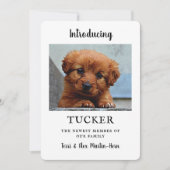 Neue Foto-Ankündigung Flat Card Karte (Vorderseite)