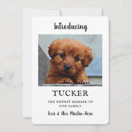 Neue Foto-Ankündigung Flat Card Karte