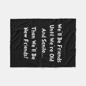Neue Freunde Fleecedecke (Vorderseite (Horizontal))