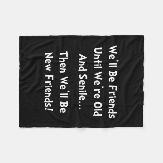 Neue Freunde Fleecedecke (Vorderseite (Horizontal))