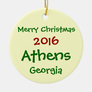 NEUE FROHE WEIHNACHT-VERZIERUNG 2016 ATHENS KERAMIKORNAMENT