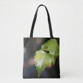 Neue Frühjahrs-Blätter Brushed Polyester-Tasche Tasche (Vorderseite)