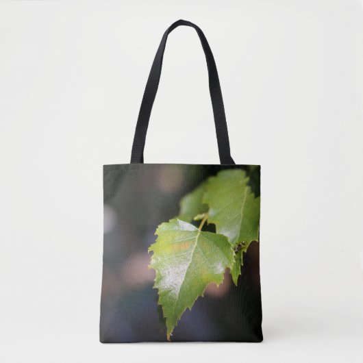 Neue Frühjahrs-Blätter Brushed Polyester-Tasche Tasche (Vorderseite)