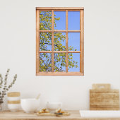 Neue Frühlingsansicht aus einem Blätter Poster (Küche)