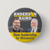 Neue Führung für WI TeamGuv - Anderson/Baird Button (Vorderseite)