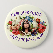 Neue Führung: Tulsi für Präsident Button (Vorderseite)