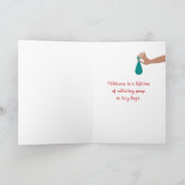 Neue Furbaby Dog Glückwunsch Grußkarte Karte (Innenseite)