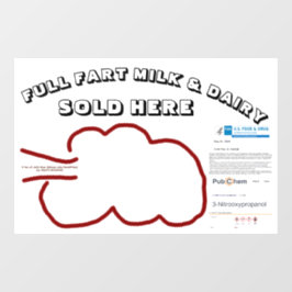 NEUE Furz Dairy by RoseWrites Window Cling Fensteraufkleber