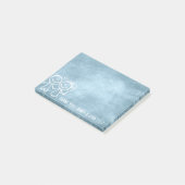 Neue Gastgeschenk Hochzeit Danke Chalkboard Blue P Post-it Klebezettel (angewinkelt)