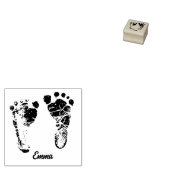Neue Geborene Baby Custom Footprint Gummistempel (Stempel)
