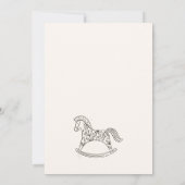 Neue geborene Babykunst Einladung (Rückseite)