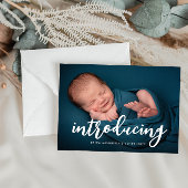 neue geborene Geburtsankündigung Postkarte