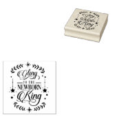 Neue Geborene Weihnachtskautschuk-Briefmarke Gummistempel (Stempel)