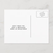 neue Geburtsankündigung Foto Postkarte (Rückseite)