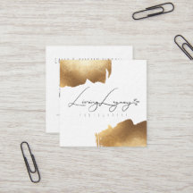 NEUE GESCHÄFTS-KARTE | Goldbürste Minimalistisch