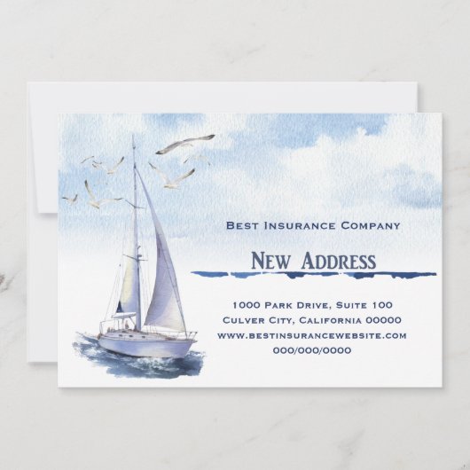 Neue Geschäftsadresse Ankündigung (Vorderseite)