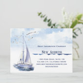 Neue Geschäftsadresse Ankündigung (Stehend Vorderseite)