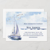 Neue Geschäftsadresse Ankündigung (Vorne/Hinten)