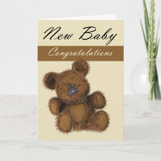 Neue Glückwünsche für Baby Karte (Vorderseite)