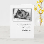 Neue Glückwünsche für Welppy Baby Karte (Gelbe Blume)