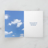 Neue Glückwünsche Lady in Sky Karte (Innenseite)