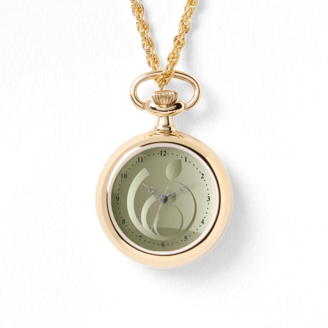 neue goldene Blätter Armbanduhr (Vorderseite)