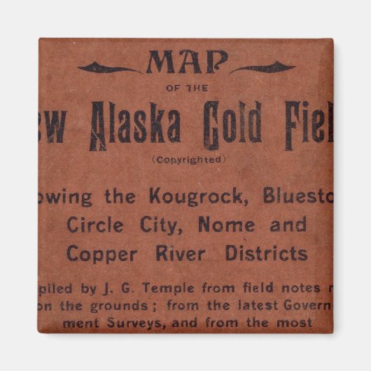 Neue Goldfelder in Alaska Magnet (Vorne)