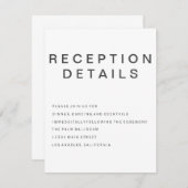 Neue Goth Minimalistisch Enclosure Card Begleitkarte (Vorne/Hinten)