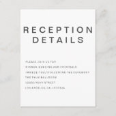 Neue Goth Minimalistisch Enclosure Card Begleitkarte (Vorderseite)