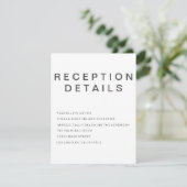 Neue Goth Minimalistisch Enclosure Card Begleitkarte (Stehend Vorderseite)