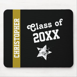 NEUE GRAD-Klasse JEDES JAHRES Gold Stripe G19 Mousepad