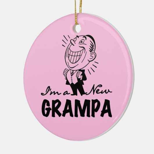 Neue Grampa T - Shirt und Geschenke lächeln Keramikornament (Links)