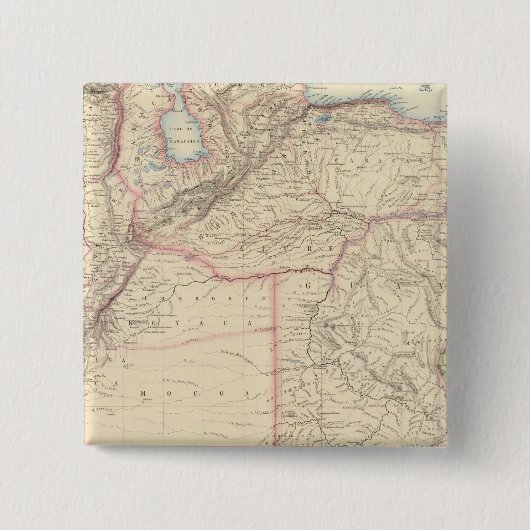 Neue Granada und Venezuela Button (Vorderseite)