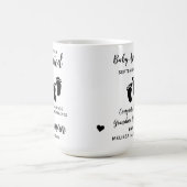 Neue Grandeltern-Schwangerschaftsankündigung Kaffeetasse (Mittel)