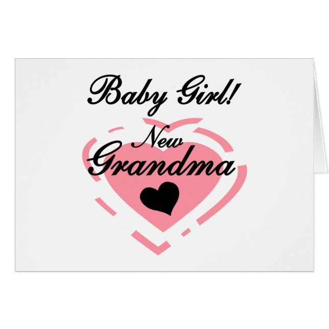 Neue Grandma Baby Girl Tshirts und Geschenke (Vorderseite (Horizontal))