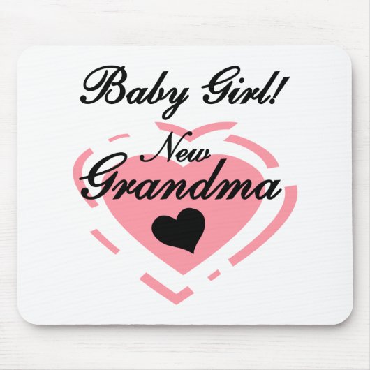 Neue Grandma Baby Girl Tshirts und Geschenke Mousepad (Vorne)