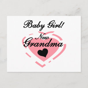 Neue Grandma Baby Girl Tshirts und Geschenke Postkarte