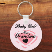 Neue Grandma Baby Girl Tshirts und Geschenke Schlüsselanhänger (Vorderseite)
