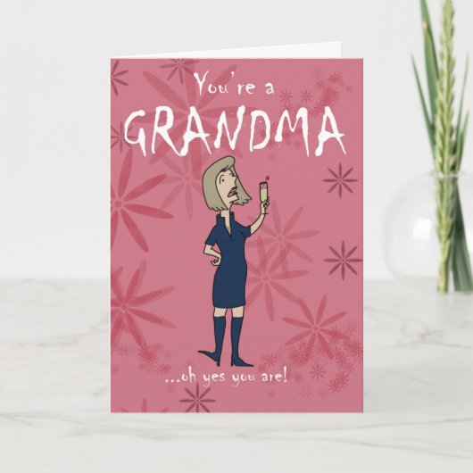 Neue Grandma-Grußkarte Karte (Vorderseite)