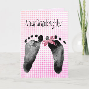 Neue Grandtochter-Spuren von Pink Gingham Karte