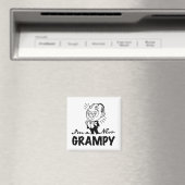 Neue graue T - Shirt und Geschenke lächeln Magnet (In Situ (Geschirrspüler))