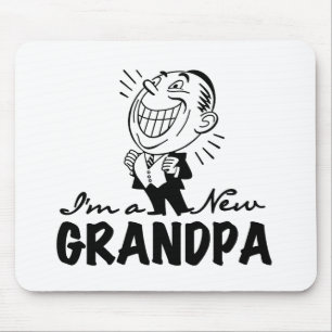 Neue graue T - Shirt und Geschenke lächeln Mousepad