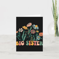 Neue große Schwester Wildblume Erster Geburtstag &